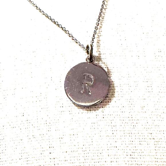 Kate Spade R Initial Necklace One in a Million Chain Silver tone Preppy - Picture 1 of 7